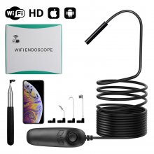 SN04 1200P Telescoping Wifi Endoscope Inspection 8mm Camera IP68 Waterproof 2.0MP Endoscope HD Snake Camera With 8 LED For iOS Android