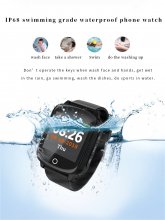 D200 IP68 Waterproof old man Smart Watch GPS+LBS+Wifi Location Track Anti-lost Smartwatch Heart Rate Monitor fall-down alarm